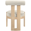 Meridian Furniture Arienzo Cream Velvet Upholstered Dining Chair (Set of 2)