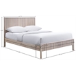 Meridian Furniture Kivo Natural Solid Wood Queen Bed