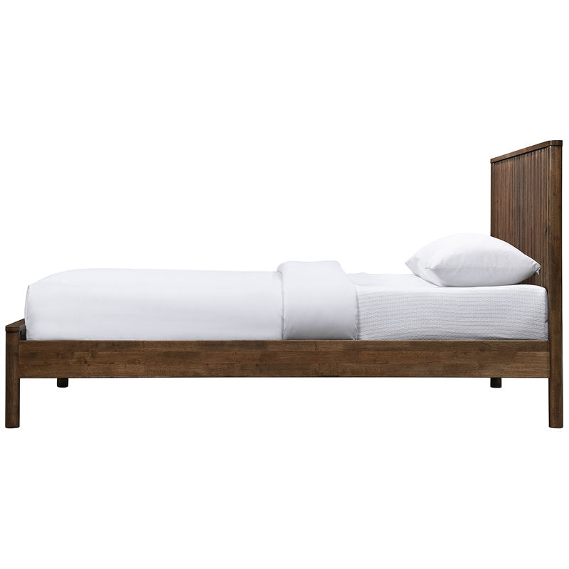 Meridian Furniture Kivo Walnut Solid Wood Twin Bed