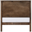 Meridian Furniture Kivo Walnut Solid Wood Twin Bed