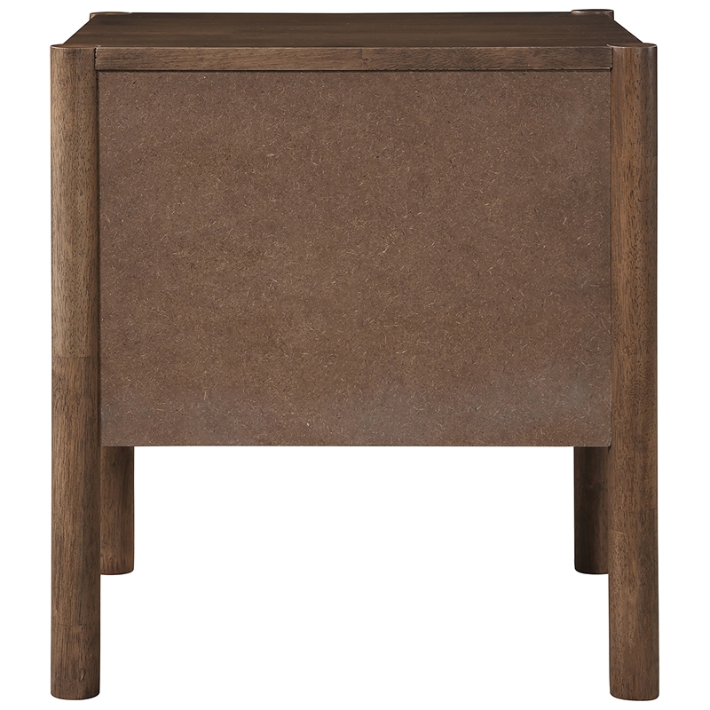 Meridian Furniture Kivo Walnut Solid Wood Nightstand