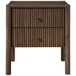 Meridian Furniture Kivo Walnut Solid Wood Nightstand