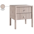 Meridian Furniture Kivo Natural Solid Wood Nightstand