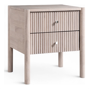 Meridian Furniture Kivo Natural Solid Wood Nightstand