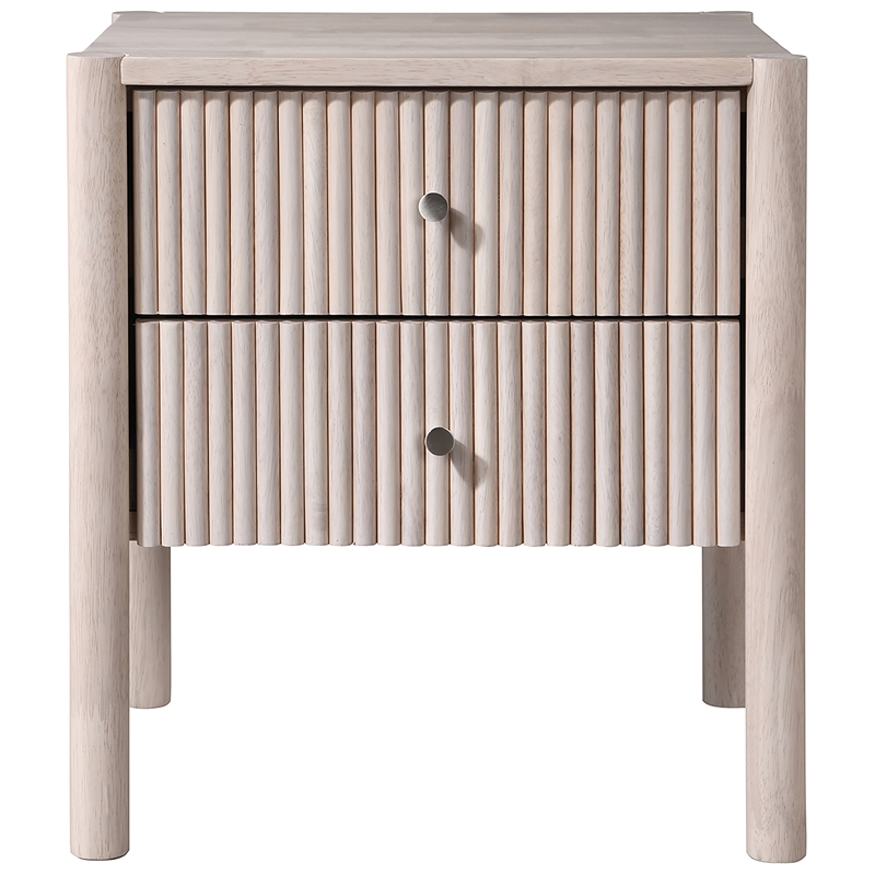 Meridian Furniture Kivo Natural Solid Wood Nightstand
