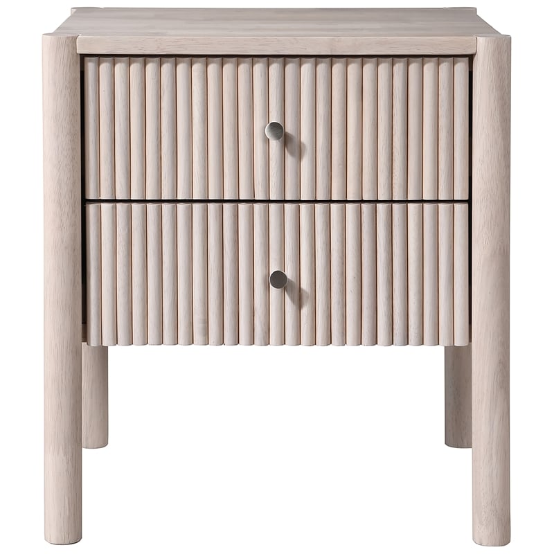 Meridian Furniture Kivo Natural Solid Wood Nightstand