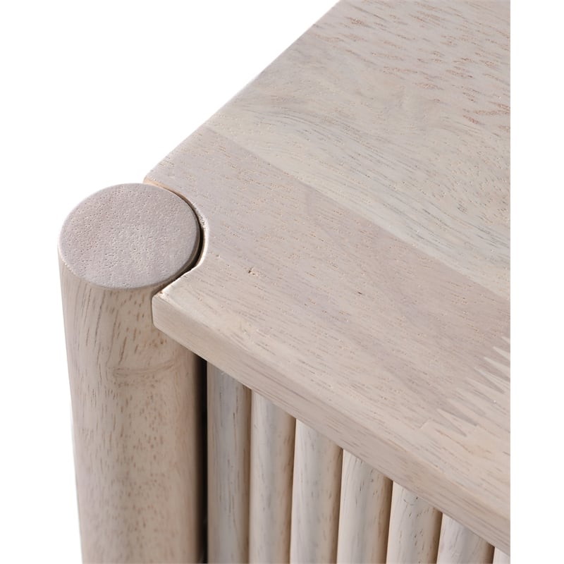 Meridian Furniture Kivo Natural Solid Wood Nightstand