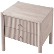 Meridian Furniture Kivo Natural Solid Wood Nightstand