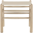 Meridian Furniture Santos Beige Vegan Leather Upholstered Bench