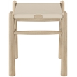 Meridian Furniture Santos Beige Vegan Leather Upholstered Bench
