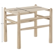 Meridian Furniture Santos Beige Vegan Leather Upholstered Bench