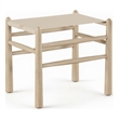 Meridian Furniture Santos Beige Vegan Leather Upholstered Bench