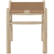 Meridian Furniture Santos Brown Vegan Leather Upholstered Bench