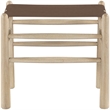 Meridian Furniture Santos Brown Vegan Leather Upholstered Bench
