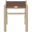 Meridian Furniture Santos Brown Vegan Leather Upholstered Bench