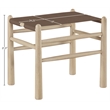 Meridian Furniture Santos Brown Vegan Leather Upholstered Bench
