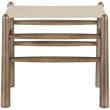 Meridian Furniture Santos Beige Vegan Leather Upholstered Bench