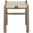 Meridian Furniture Santos Beige Vegan Leather Upholstered Bench