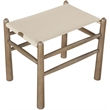 Meridian Furniture Santos Beige Vegan Leather Upholstered Bench