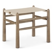 Meridian Furniture Santos Beige Vegan Leather Upholstered Bench