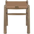 Meridian Furniture Santos Brown Vegan Leather Upholstered Bench