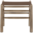 Meridian Furniture Santos Brown Vegan Leather Upholstered Bench