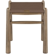 Meridian Furniture Santos Brown Vegan Leather Upholstered Bench