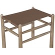Meridian Furniture Santos Brown Vegan Leather Upholstered Bench