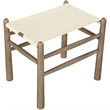 Meridian Furniture Santos Cream Vegan Leather Upholstered Bench