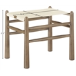 Meridian Furniture Santos Cream Vegan Leather Upholstered Bench