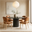 Meridian Furniture Navo Cognac Vegan Leather Upholstered Dining Chair