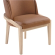 Meridian Furniture Navo Cognac Vegan Leather Upholstered Dining Chair
