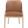 Meridian Furniture Navo Cognac Vegan Leather Upholstered Dining Chair