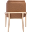 Meridian Furniture Navo Cognac Vegan Leather Upholstered Dining Chair