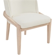 Meridian Furniture Navo Cream Vegan Leather Upholstered Dining Chair