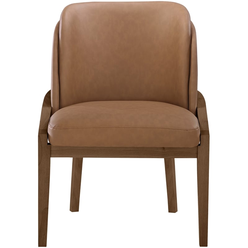 Meridian Furniture Navo Brown Vegan Leather Upholstered Dining Chair