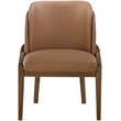 Meridian Furniture Navo Brown Vegan Leather Upholstered Dining Chair