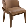 Meridian Furniture Navo Brown Vegan Leather Upholstered Dining Chair