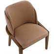 Meridian Furniture Navo Brown Vegan Leather Upholstered Dining Chair