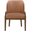 Meridian Furniture Navo Cognac Vegan Leather Upholstered Dining Chair