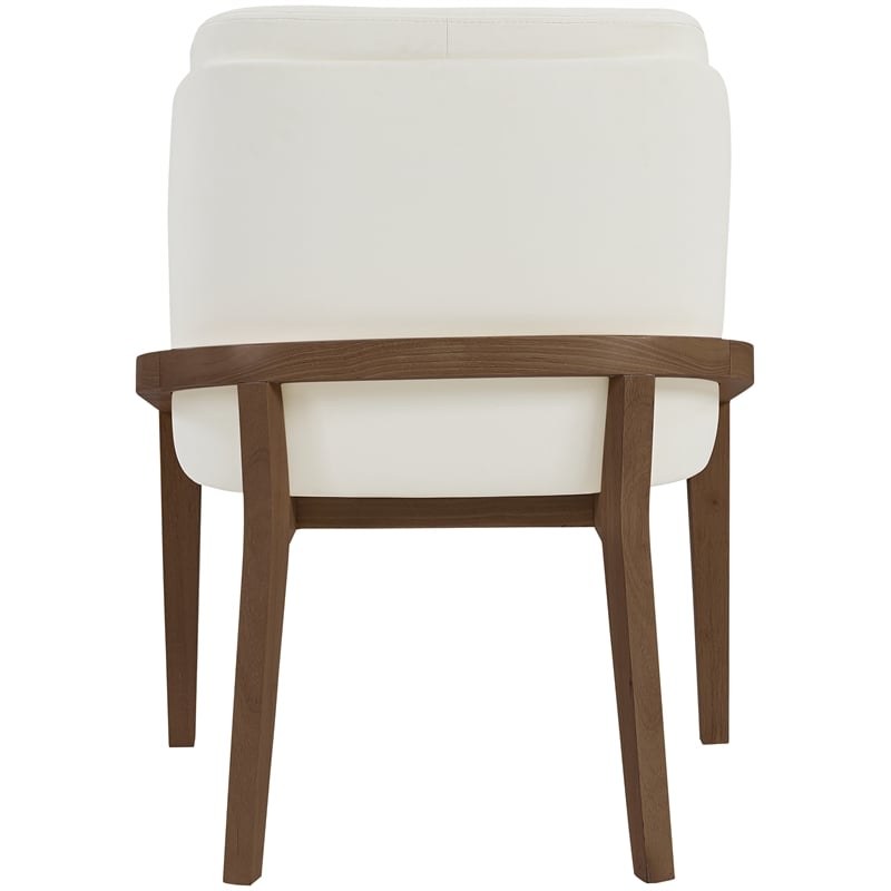 Meridian Furniture Navo Cream Vegan Leather Upholstered Dining Chair