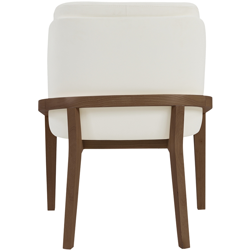 Meridian Furniture Navo Cream Vegan Leather Upholstered Dining Chair