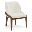 Meridian Furniture Navo Cream Vegan Leather Upholstered Dining Chair