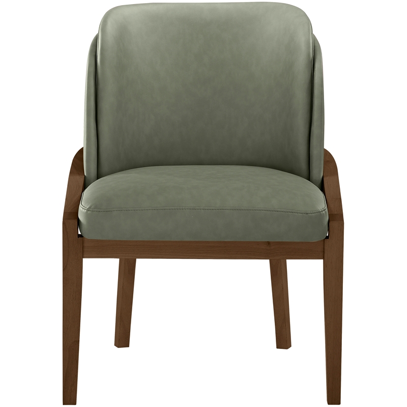 Meridian Furniture Navo Green Vegan Leather Upholstered Dining Chair