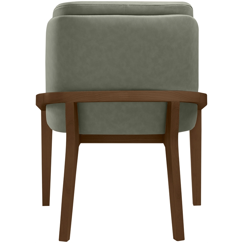 Meridian Furniture Navo Green Vegan Leather Upholstered Dining Chair