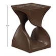 Meridian Furniture Jula Brown Indoor/Outdoor Concrete End Table