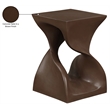 Meridian Furniture Jula Brown Indoor/Outdoor Concrete End Table