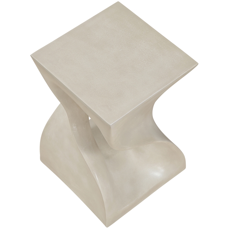 Meridian Furniture Jula Beige Indoor/Outdoor Concrete End Table