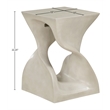 Meridian Furniture Jula Beige Indoor/Outdoor Concrete End Table