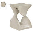 Meridian Furniture Jula Beige Indoor/Outdoor Concrete End Table